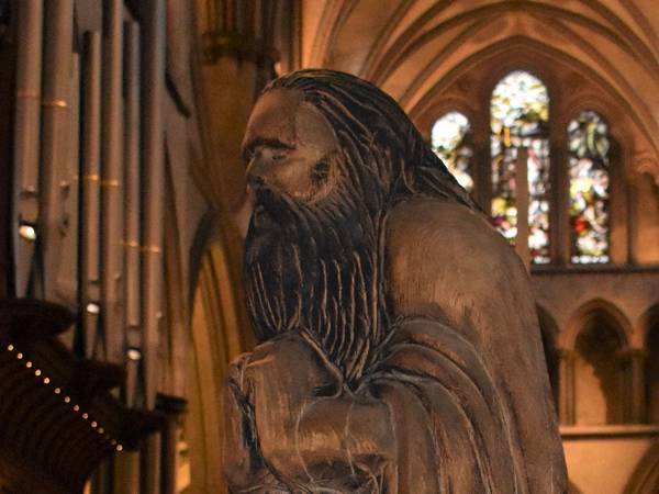 Salisbury Cathedral Christmas 2021 Wooden Nativity 5 SQUARE